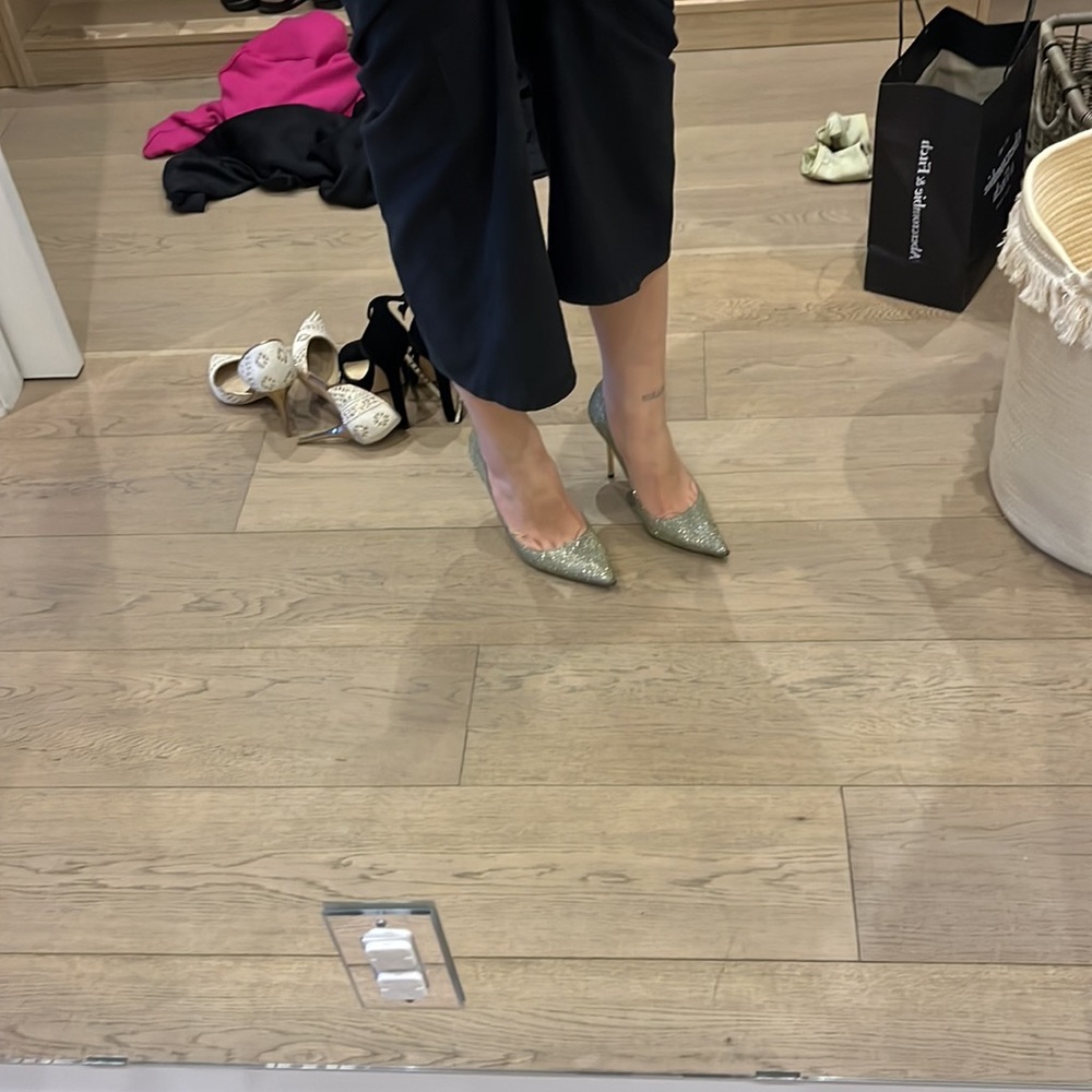 Gold Jimmy Choo Pumps size 37 - Picture 5 of 6